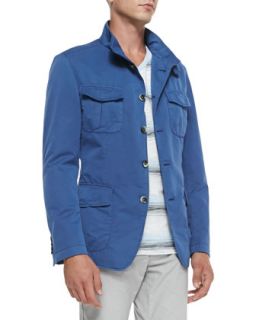 Mens Overdye Outerwear Jacket, Blue   Boss Hugo Boss   Blue (42)