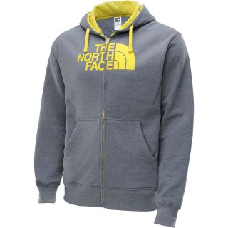 THE NORTH FACE Mens Half Dome Full Zip Hoodie   Size Small, Charcoal/yellow