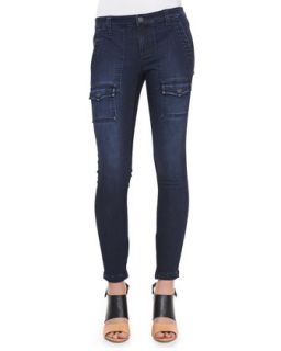 Womens So Real Cargo Pocket Skinny Jeans, River   Joie   River (28)