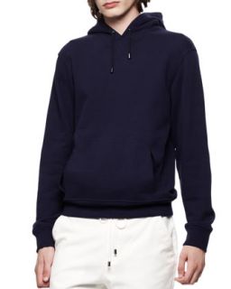 Mens Hooded Knit Pullover Sweatshirt   Maison Martin Margiela   Royal blue (48)