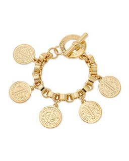 Toggle Clasp Charm Bracelet, Yellow Golden   MARC by Marc Jacobs   Oro
