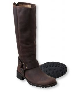 Womens Deerfield Rustic Harness Boots, Tall