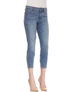Womens Believe Cropped Skinny Jeans, Mary Blue   CJ by Cookie Johnson   Mary