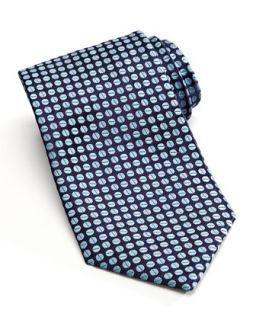 Mens Beans Silk Tie, Navy/Blue   Charvet   Navy blue