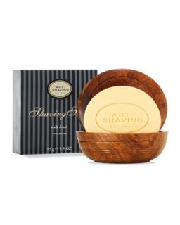 Mens Shaving Soap with Wooden Bowl, Unscented   The Art of Shaving   Black