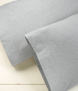 Heritage Chamois Flannel Pillowcases, Heather Set Of Two