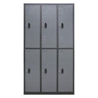 Homak 6 Door Steel Locker   Cabinets