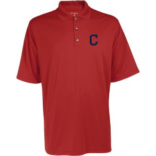 Antigua Cleveland Indians Mens Exceed Polo   Size Large, Dark Red (ANT INDN