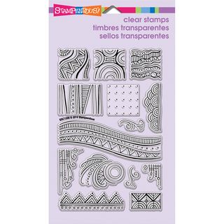 Stampendous Perfectly Clear Stamps 4inx6in Sheet penpattern Tile
