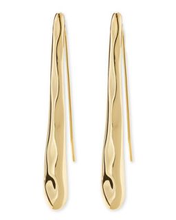 Golden Drippy Twig Earrings   Alexis Bittar   Gold
