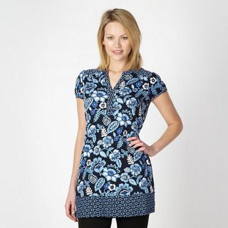 The Collection Turquoise floral print tunic