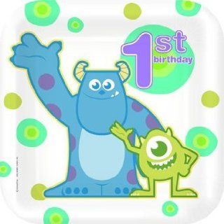 Disney's Monster, Inc, 1st Birthday Dinner Plate 8 count 