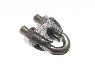 WIRE ROPE CLAMP U BOLT CABLE GRIP 10MM 7/16 INCH ZINC PLATED STEEL ( pack 20 )   Hardware Nut And Bolt Sets  