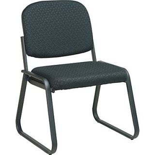 Office Star™ Deluxe Sled Base Armless Guest Chair, Midnight