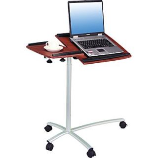 TechniMobili Adjustable Mobile Laptop Desk, Mahogany