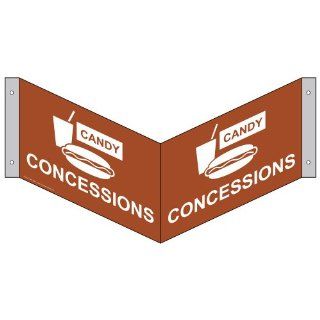 Concessions Bilingual Sign NHE 9685Tri WHTonCanyon Information  Business And Store Signs 
