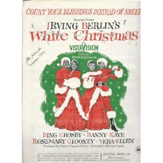 Count Your Blessings instead of Sheep from White Christmas   Vintage Sheet Music Irving Berlin, Illustrated ( Cover Art ) Books