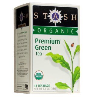 Stash Tea Organic Darjeeling Green Tea, 18 Count Tea Bags in Foil (Pack of 6)  Herbal Teas  Grocery & Gourmet Food