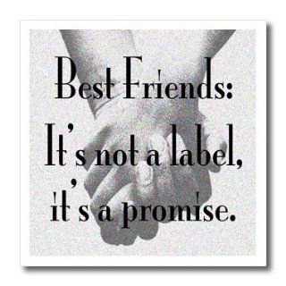 ht_171939_1 EvaDane   Quotes   Best friends its not a label its a promise.   Iron on Heat Transfers   8x8 Iron on Heat Transfer for White Material Patio, Lawn & Garden