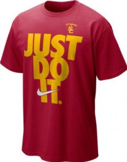 USC Trojans Nike Crimson Just Do It T Shirt Clothing