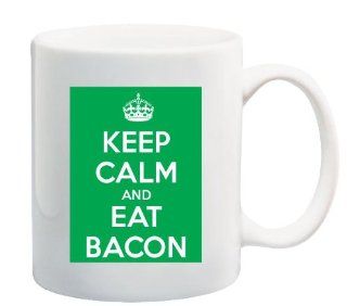 Keep Calm And Eat Bacon Coffee Mug Kitchen & Dining