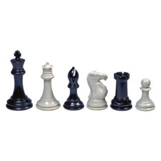 Staunton Triple Weighted Plastic Black/Cream Chess Pieces   Chess Pieces