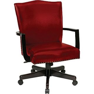 Inspired by Bassett Morgan Managers Chair, Crimson Red Eco Leather