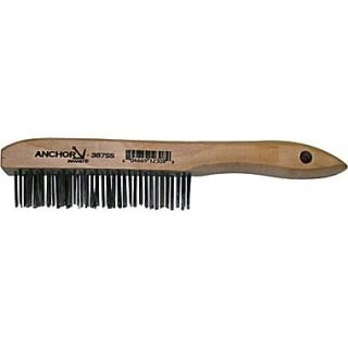 Anchor Brand Shoe Wood Handle Stainless Steel Bristle Hand Scratch Standard Stapled Fill Brush