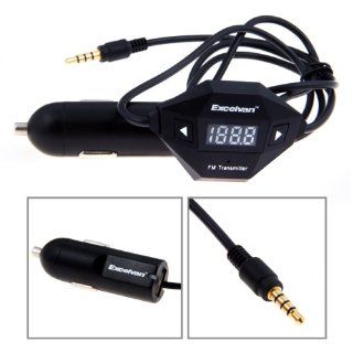 Excelvan F27 Fm Wireless Radio Adapter Transmitter with Automobile Car Charger for Smartphone and  Mp4 