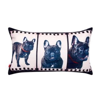 Ben de Lisi Home Designer dark grey film reel dog cushion