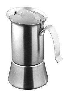 Caroni VE01021 1 or 2 Cup Induction Stainless Steel Stove Top Espresso Coffe Maker with Reduction Filter Stovetop Espresso Pots Kitchen & Dining