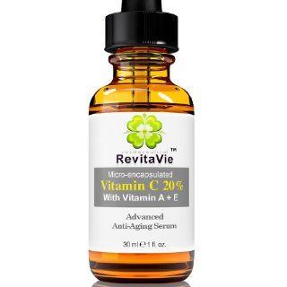Vitamin C Serum   Potent 20% Topical Vitamin C + E + A Serum   Best Anti aging + Anti wrinkle Skin Care Combination Erases Years of Your Face   "Keeps Vitamins Fresh" for Superior Results   100% "No One Can Guess Your Age" Money Back Gu