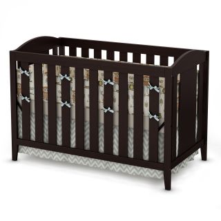 South Shore Angel 2 in 1 Convertible Crib Collection   Espresso   Baby Cribs