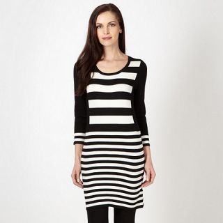 The Collection Black striped knitted tunic