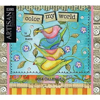 LANG Artisan Color My World 2014 Wall Calendar