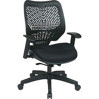 Office Star Space REVV Series Fabric Self Adjusting SpaceFlex Back Managers Chair, Raven