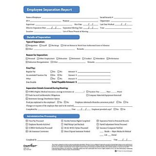 ComplyRight Employee Separation Forms