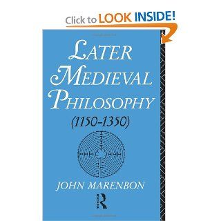 Later Medieval Philosophy (9780415068079) John Marenbon Books