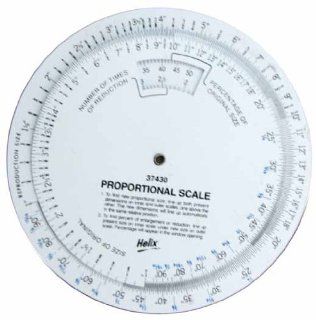 5" Dia Circular Scale Lets You Reduce or Enlarge in Proportion.  Drafting Tools 