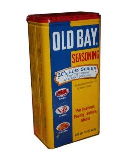 Old Bay Seasoning 30% Less Sodium 15 oz  Meat Seasonings  Grocery & Gourmet Food