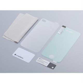 Simplism Japan TR PFSIPN BLCC/EN Bubble less Film Set for iPhone 4S Crystal Clear   Retail Packaging   Clear Cell Phones & Accessories