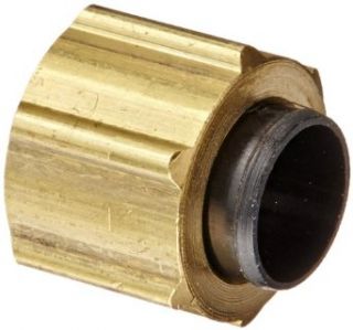 Eaton Weatherhead 1261X4A Brass CA360 & Plastic Polyline Flareless Brass Fitting, Nut/Sleeve Assembly, 1/4" Tube OD Industrial Tube Fittings