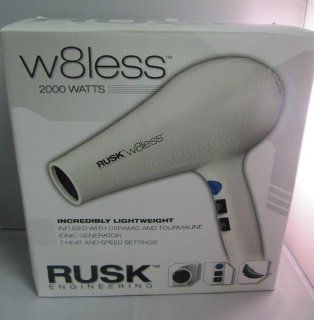Rusk W8less Professional Lightweight Ceramic Tourmaline Hair Dryer, 2000 Watt  Beauty
