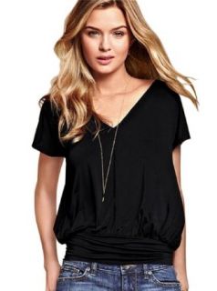 Shineray Women's Chiffon Sleeve Less Shirts (one size, Black) Button Down Shirts