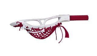 STX Lacrosse Attack/Midfield Length Lacrosse Stick with Head, Pocket and Shaft, White/Red  Sports & Outdoors