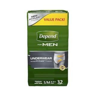 Depend Maximum Absorbency Underwear for Men, Small/Medium, 32 Count Packaging May Vary Health & Personal Care