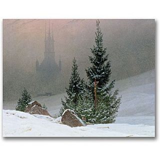Trademark Global Caspar David Friedrich Winter Landscape Canvas Art, 35 x 47