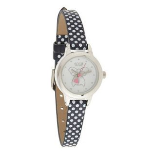 Floozie by Frost French Ladies navy polka dot strap watch