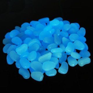 E Tribe Man made Glow in the Dark Pebbles Stone for Garden Walkway Sky Blue  Making Your Garden or Yard Looks Different from Your Neighbors' at night (Blue) Best decoration   Indoor Fountain Accessories