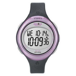 Timex Women's T5k600 Ironman Clear View 30 lap Dark Grey/pink Watch Steko LTD Watches